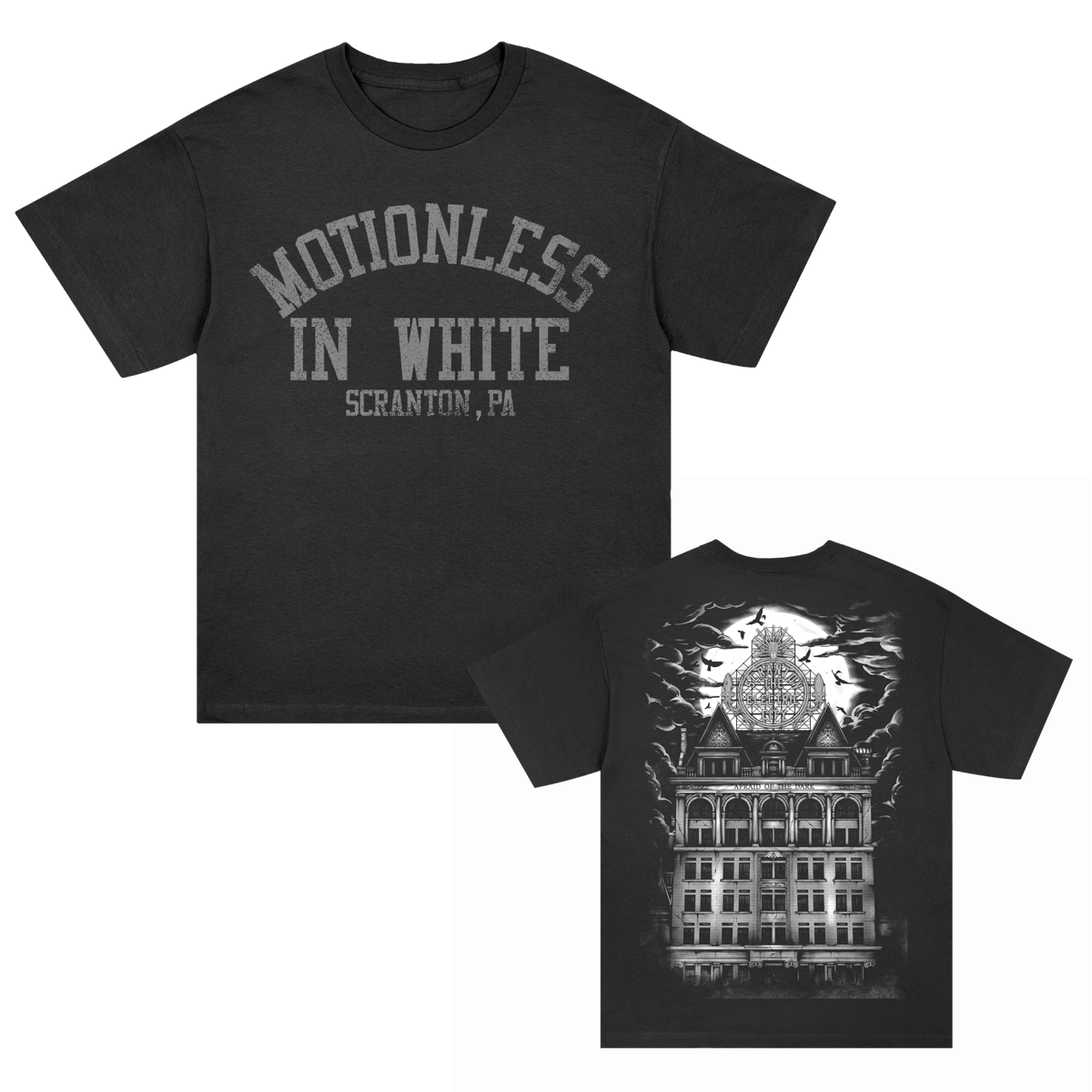Motionless In White (Afraid Of The Dark Poster) T-Shirt