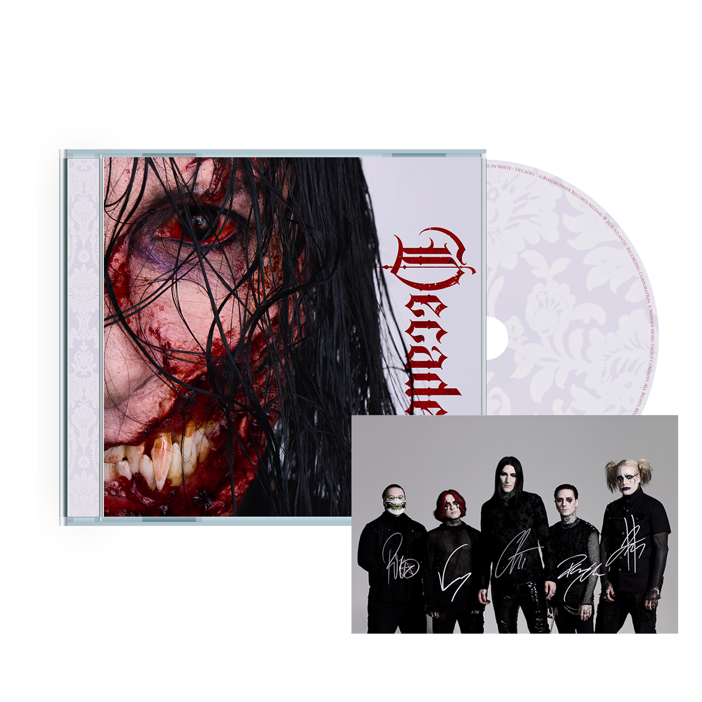 Motionless In White (Decades - Light Cover Chris) Signed CD