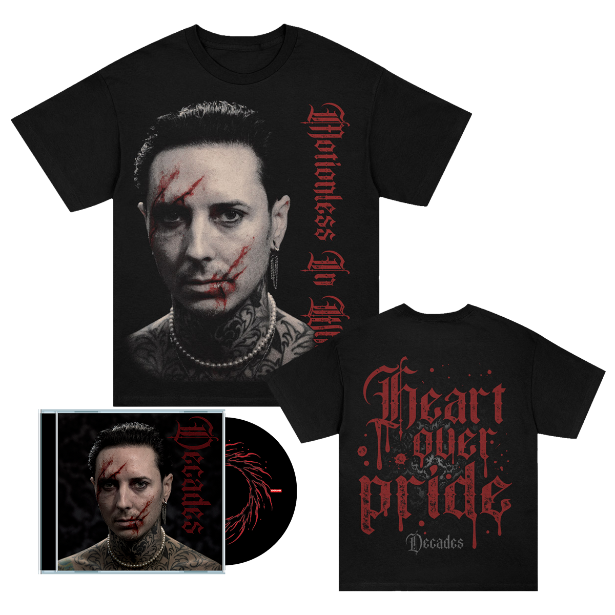 Decades CD & T-Shirt Fan Pack (Ricky) – Motionless In White EU/UK Store