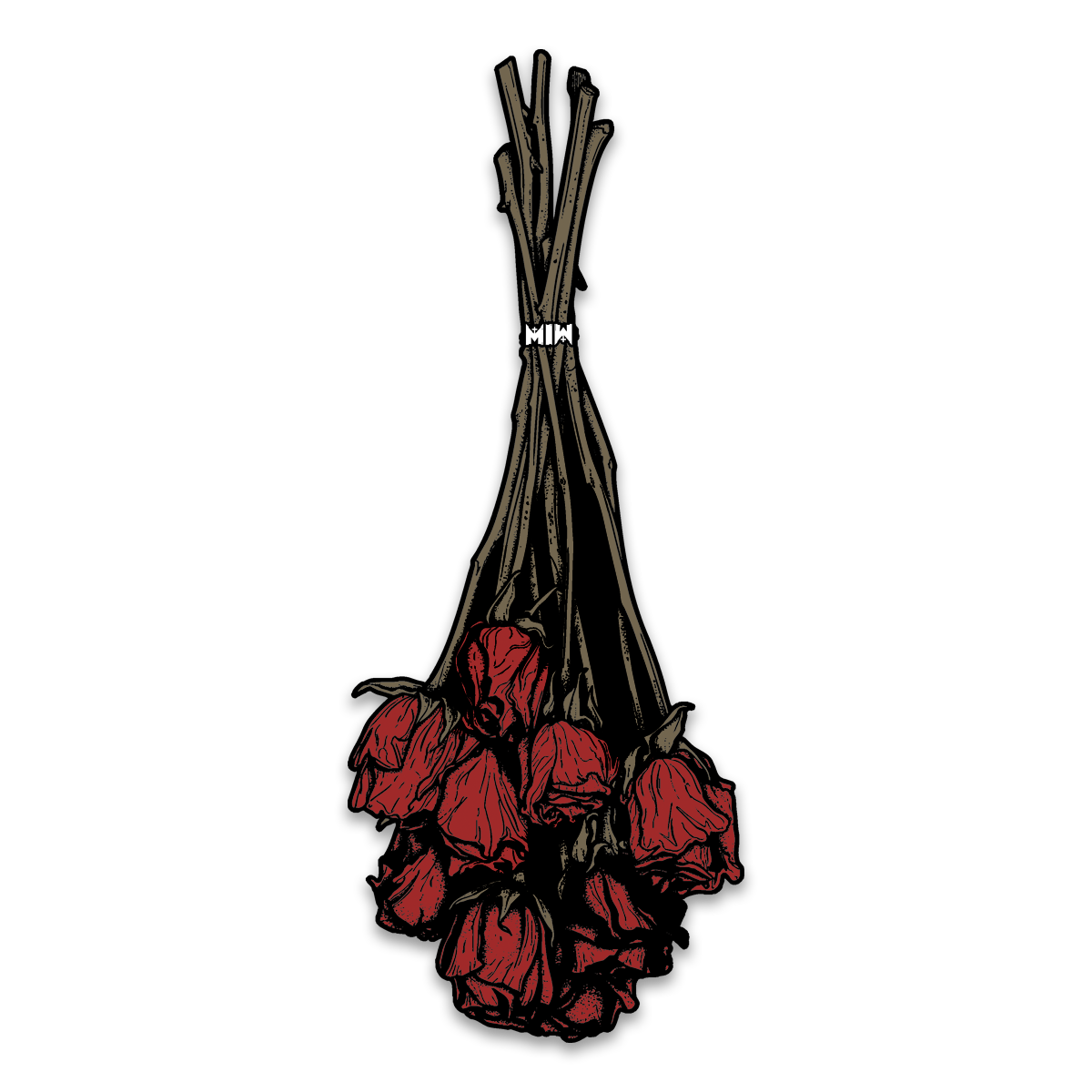 Motionless In White (Rose) Die Cut Sticker