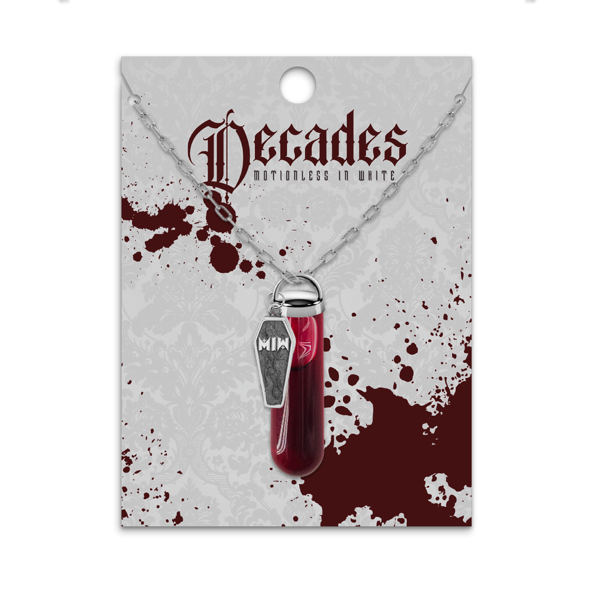 Motionless In White (R.I.P.) Blood Vial Necklace